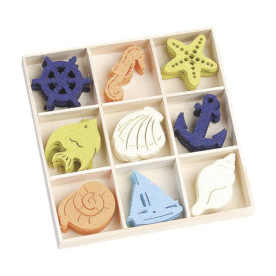 Набор мини-фигурок из фетра, Море, 2х3 см, 9 шт, Knorr Prandell