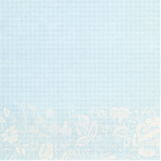 Односторонній скраппапір Blue Bottom Floral with Glitter від DCWV