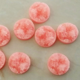 Пластиковий кабошон, кораловий, 12 * 5 мм