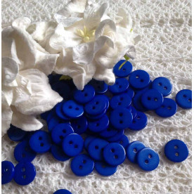 Набір круглих пластикових гудзиків, 5 шт, синій