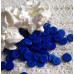 Набор круглых пластиковых пуговиц, 5 шт, синий