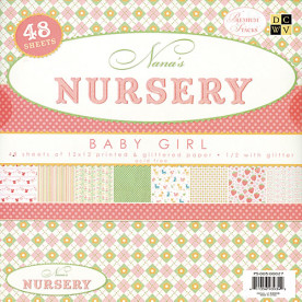 Набор скрапбумаги Nursery Baby Girl 30x30 от DCWV, 24 листа