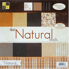 Набор скрапбумаги Natural 30x30 от DCWV, 24 листа