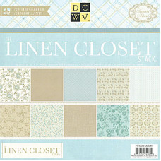 Набір скраппаперу Linen Closet 30x30 24 листа від DCWV