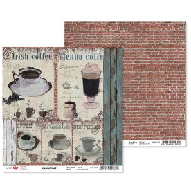 Двусторонняя бумага "Stream of time" 2, 30*30 см от ROSA