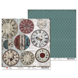 Двосторонній папір "Stream of time" 3, 30 * 30 см від ROSA