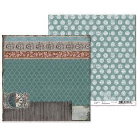 Двосторонній папір "Stream of time" 4, 30 * 30 см від ROSA