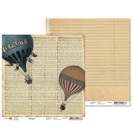 Двусторонняя бумага "Heritage" 2, 1 лист , 30*30 см от Rosa