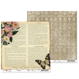 Двусторонняя бумага "Heritage" 4, 1 лист , 30*30 см от Rosa