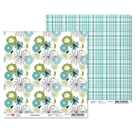 Двосторонній папір "Flowers time" 1, 1 лист, 30 * 30 см від Rosa