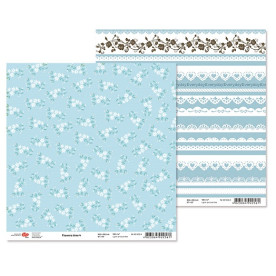 Двосторонній папір "Flowers time" 4, 1 лист, 30 * 30 см від Rosa