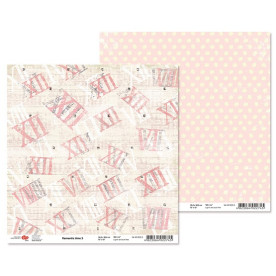 Двосторонній папір "Romantic time" 3, 1 лист, 30 * 30 см від Rosa
