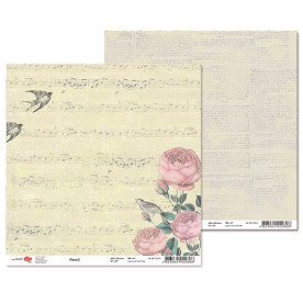 Двусторонняя бумага "Flora" 2, 1 лист , 30*30 см от Rosa