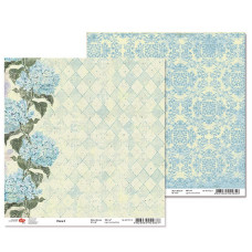 Двусторонняя бумага "Flora" 3, 1 лист , 30*30 см от Rosa