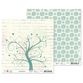 Двосторонній папір "Charmed garden" 1, 1 лист, 30 * 30 см від Rosa