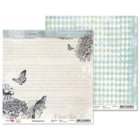 Двусторонняя бумага "Charmed garden" 2, 1 лист , 30*30 см от Rosa