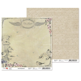 Двусторонняя бумага "Charmed garden" 5, 1 лист , 30*30 см от Rosa