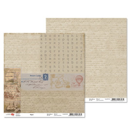 Двусторонняя бумага "Trip" 5, 1 лист , 30*30 см от Rosa