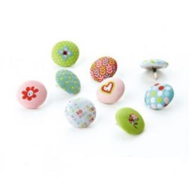 Набір тканинних брадс Olivia Stiched brads 9 шт. від BasicGrey