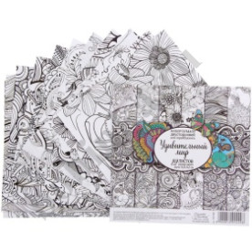 Набор бумаги "Удивительный Мир", 12 листов, 14,5*14,5 см, 180 г/м2 от АртУзор