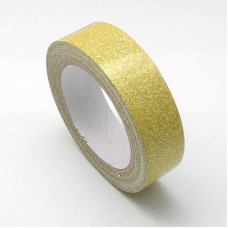 Декоративный скотч цвет Gold, 15 мм, 4 м