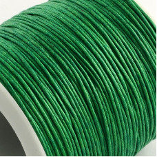 Вощений шнур зелений, 84 м, товщина 1 мм