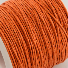 Вощенный шнур ярко-оранжевый  , 84 м , толщина 1 мм
