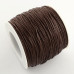 Вощенный шнур черный шоколад , 84 м , толщина 1 мм