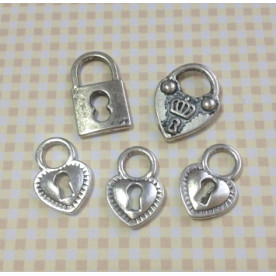 Набор подвесок Замочки, 5 шт