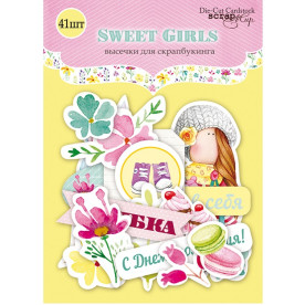 Набір вирубування для скрапбукінгу 41 шт Sweet Girls від Scrapmir