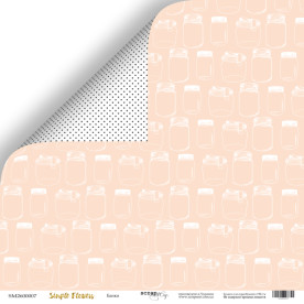 Лист двусторонней бумаги Банки 30*30 см Scrapmir