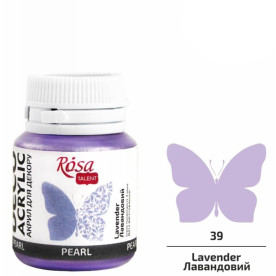 Акрил для декору, 79 Лавандовий, перламутр, 20 мл, ROSA TALENT