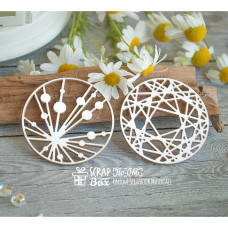 Чіпборд кола "Переплетені" маленькі, 45 * 45 мм від ScrapBox