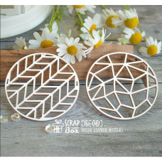 Чіпборд кола "Кристалічні ґрати" великі, 55 * 55 мм від ScrapBox