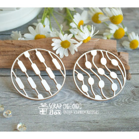 Чипборд круги "Ботаника" маленькие, 45*45 мм от ScrapBox