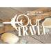 Чіпборд напис "Our Travel" з літаком, 93 * 45 мм від ScrapBox