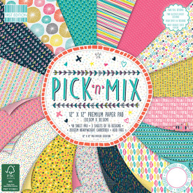 Набір паперу Pick n Mix, 16 аркушів, 30 * 30 см від First Edition