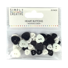 Набір ґудзиків Monochrome, 38 шт від Simply Creative
