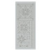 Контурні наклейки Silver Square Medallion, 10 * 23 см від Dovecraft