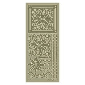 Контурные наклейки Gold Square Medallion, 10*23 см, Dovecraft