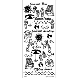 Контурні наклейки Gold Summer, 10 * 23 см від Dovecraft