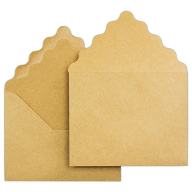 Конверт, крафт, 10.7 * 13.6 см, 5 шт від Зроби Сам (А)