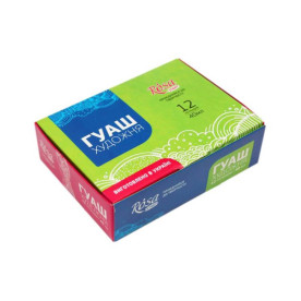 Набір гуашевих фарб, 12 шт, 40 мл, Rosa Studio