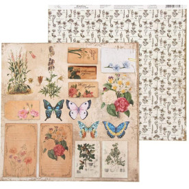Бумага для скрапбукинга "Винтажная флора и фауна", 29,5*29,5 см 180 гр/м2 от АртУзор