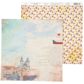 Папір для скрапбукінгу "Прага", 29,5 * 29,5 см 180 гр / м2 від АртУзор