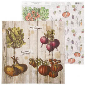 Папір для скрапбукінгу "Пальчики оближеш", 29,5 * 29,5 см 180 гр / м2 від АртУзор