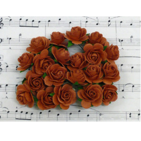 Набір трояндочок 25 мм кольору іржі, 5 шт.