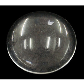 Стеклянный прозрачный кабошон 8 мм, толщина 3,5 мм , 1 шт