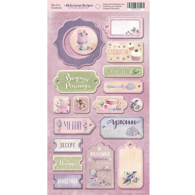 Чипборд для скрапбукинга Delicious Recipes, 18 шт от Scrapmir