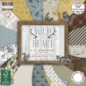 Набір паперу Wild At Heart, 15х15 см, 16 л від First Edition